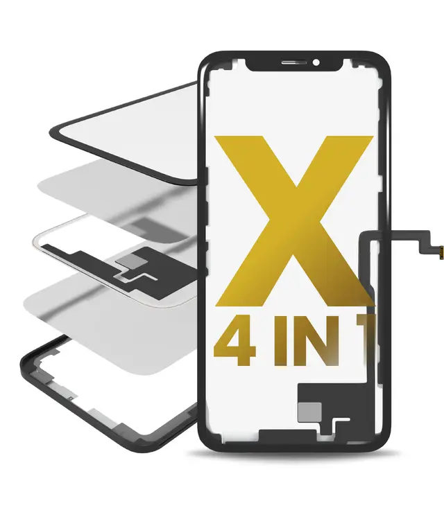 Vitre d’écran avec OCA pour Apple iPhone X (OCA Master)
