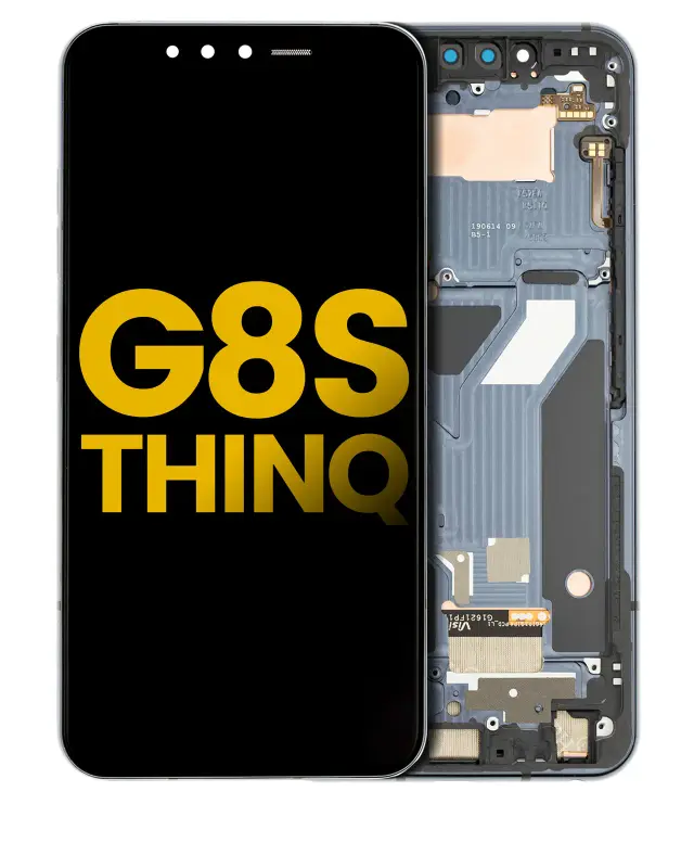 Écran OLED avec châssis pour LG G8S ThinQ (reconditionné, Mirror Black)