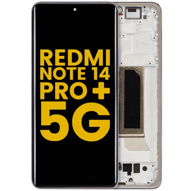 Écran OLED avec châssis pour Xiaomi Redmi Note 14 Pro Plus 5G (reconditionné, Lavender Purple)
