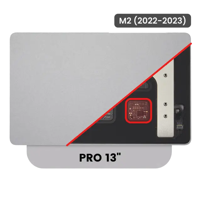 Pavé tactile pour Apple MacBook Pro 13" A2338 (2022-2023) (M2) (argent)