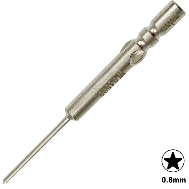 Embout d’origine de rechange pour tournevis Wolve Pentalobe (étoile 5 branches) 0,8 mm