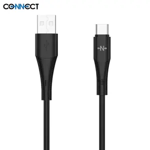 Câble Data USB vers USB-C CONNECT MC-CNC13 24W (1m) Noir