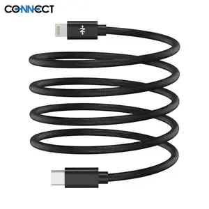 Câble Data USB-C vers Lightning CONNECT 27W MC-CLN11 Magnétique (1m) Noir