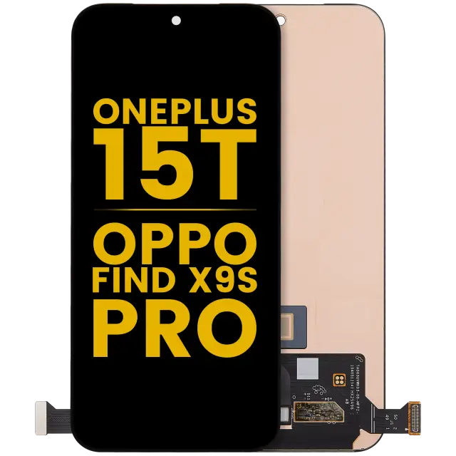 Écran OLED sans châssis pour OnePlus 15T / Oppo Find X9s Pro (2026) (reconditionné, toutes couleurs)
