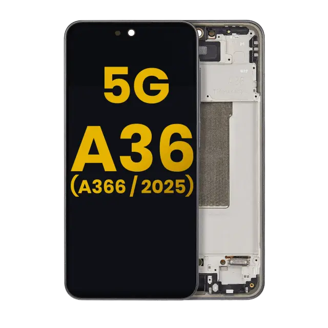 Écran OLED avec châssis pour Samsung Galaxy A36 5G (A366 / 2025) (reconditionné, noir)