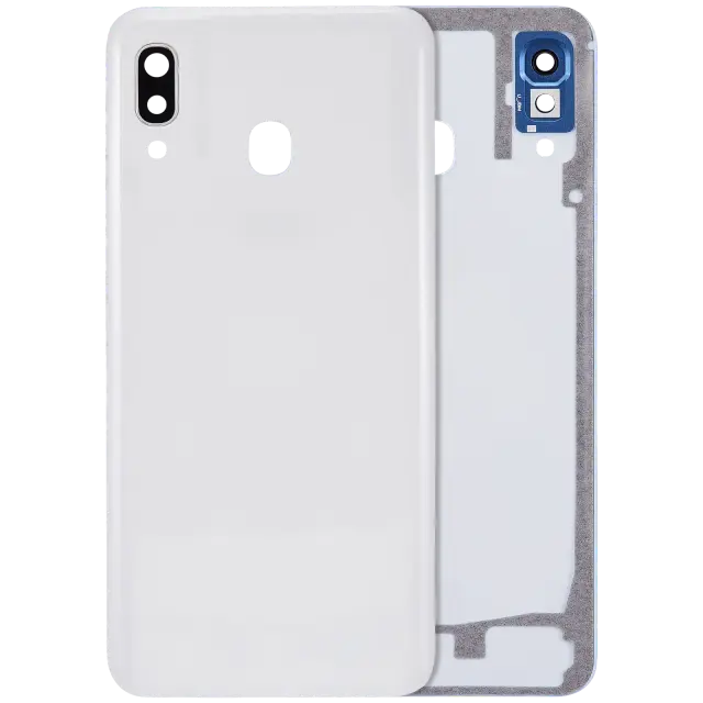Vitre arrière pour Samsung Galaxy A30 (A305 / 2019) (compatible premium, blanc)