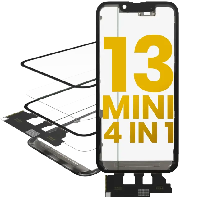 Vitre d’écran avec OCA pour Apple iPhone 13 Mini (OCA Master)