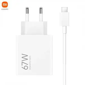 Chargeur Secteur USB Xiaomi Hypercharge Combo 67W avec Cable Type-C Blanc