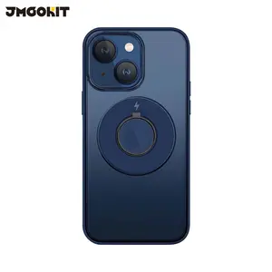 Coque de Protection King JMGOKIT pour Apple iPhone 14 Plus MagSafe Bleu Marine