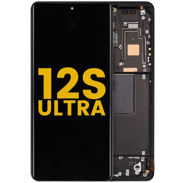 Écran OLED avec châssis pour Xiaomi 12S Ultra (reconditionné, noir)